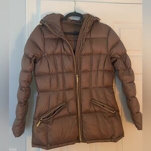 Michael Kors Chocolate Puffer Jacket for Women